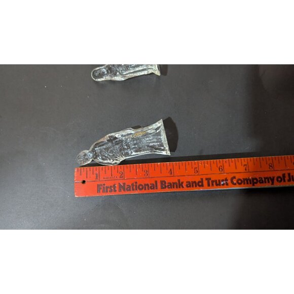 Christmas Nativity Clear glass Figurines  Scene Miniature Display Holiday - Picture 6 of 6